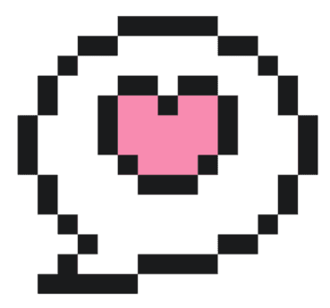 heart speech bubble
