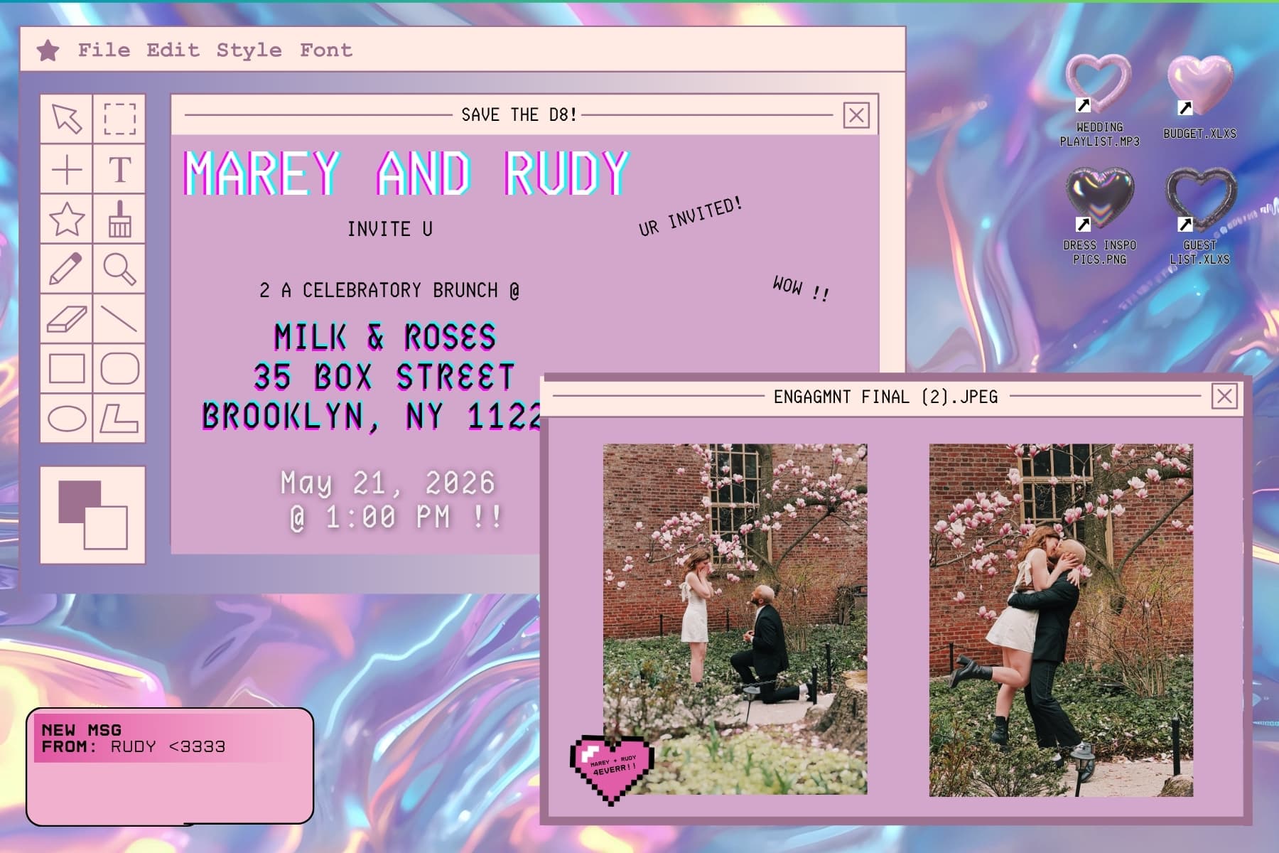 Rudy and Marey Brunch Invite